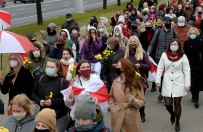 Belarus'taki Protestolar Devam Ediyor