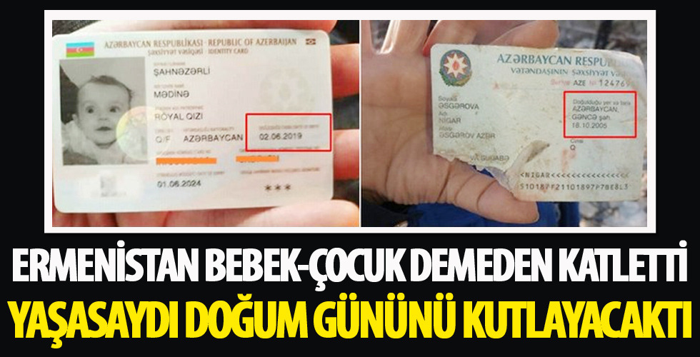 İşgalci Ermenistan'ın saldırısında bebek ve çocuklar da hayatını kaybetti!