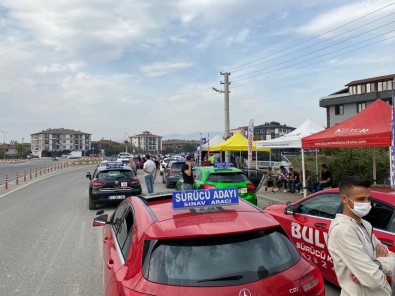 Düzce'de 500 Sürücü Adayı Sınava Girdi