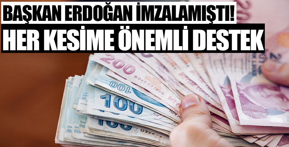 Başkan Erdoğan'ın imzasını taşıyan bütçe Meclis'e sunuldu! Her kesime önemli destek