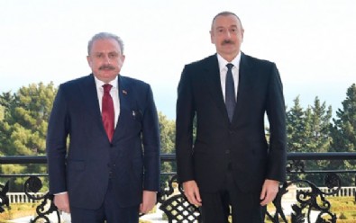 TBMM Başkanı Şentop,Aliyev ile görüştü!