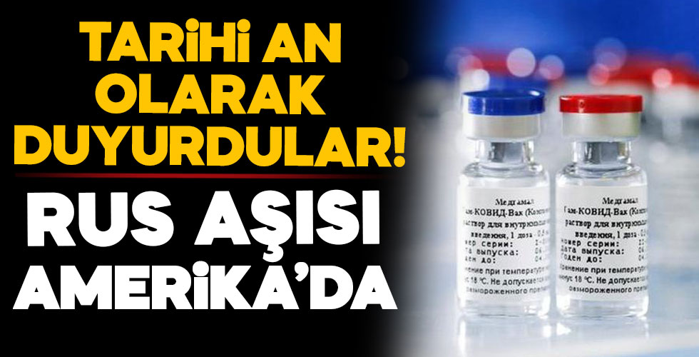 Rus aşısı Amerika kıtasında!