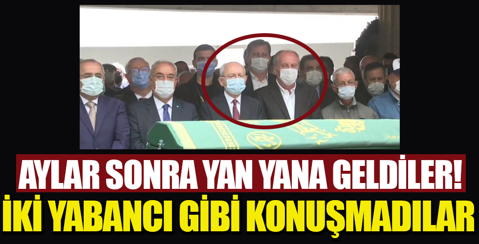 Bekir Coşkun'un cenazesinde yan yana saf tutan Kemal Kılıçdaroğlu ve Muharrem İnce birbirleriyle konuşmadı