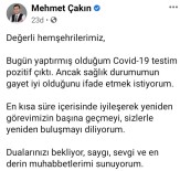 Uşak Belediye Başkanı Mehmet Çakın'ın Korona Testi Pozitif Çıktı