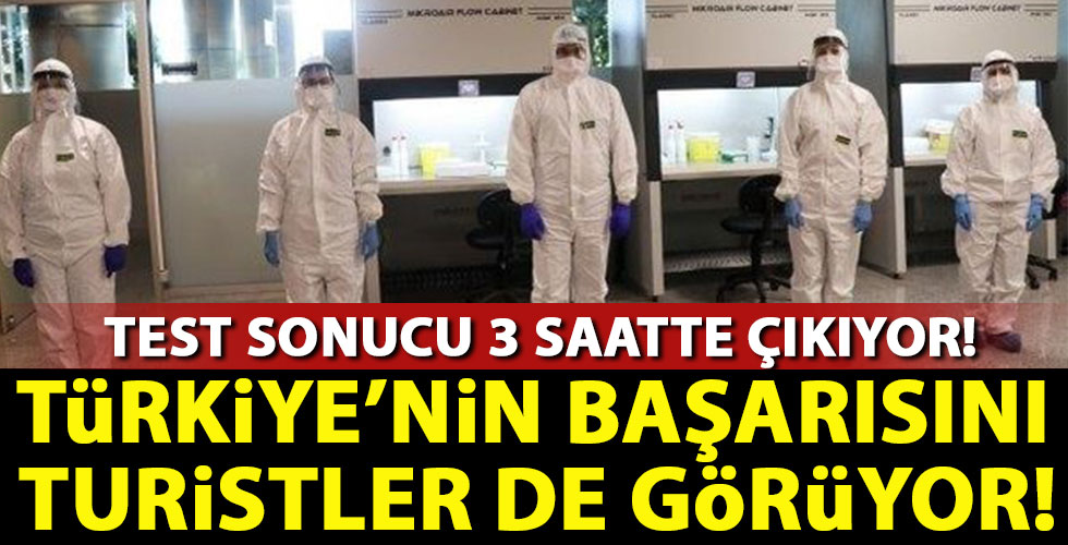 Türk havalimanlarında 3 saatte sonuç veren koronavirüs testi!
