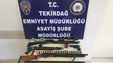 Tekirdağ'da Ruhsatsız Silah Operasyonu Açıklaması 5 Gözaltı