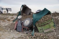 Tır Pancar Yüklü Traktöre Arkadan Çarptı Açıklaması 3 Yaralı Haberi