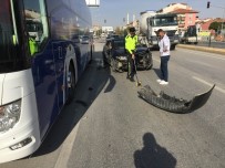 Konya'da Üç Aracın Karıştığı Kaza Ucuz Atlatıldı Haberi
