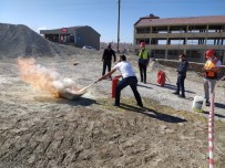 Belediye Personeline Yangın Tatbikatı