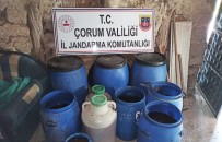 Çorum'da 2 Bin 653 Litre Kaçak İçki Ele Geçirildi