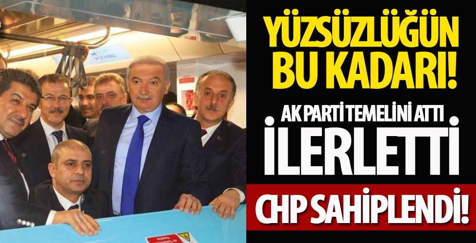 AK Parti temelini attı, ilerletti, CHP sahiplendi