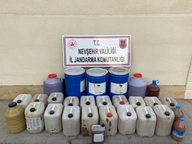 Nevşehir'de 650 Litre Sahte İçki Ele Geçirildi