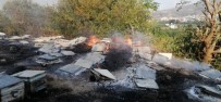 Samandağ'daki Yangın Sigara İzmaritten Çıkmış Haberi