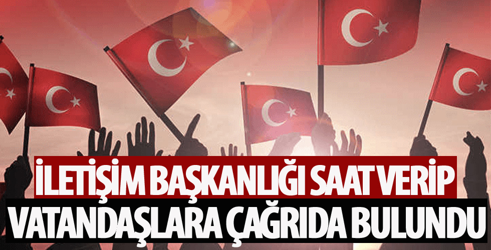 İletişim Başkanlığı'ndan vatandaşlara '29 Ekim' çağrısı
