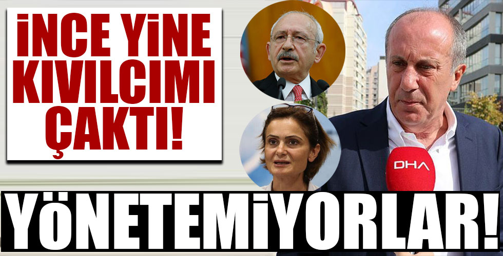 Muharrem İnce'den partisine sert sözler!