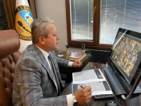 5. Bölge Birliği Başkanı Taşlı Online Toplantıya Katıldı