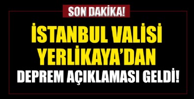 İstanbul Valisi Yerlikaya'dan açıklama geldi