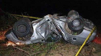 Yoldan Çıkan Otomobil Tarlaya Uçtu Açıklaması 1 Ölü