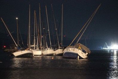Deprem Sonrası Denizde Ürperten Görüntü