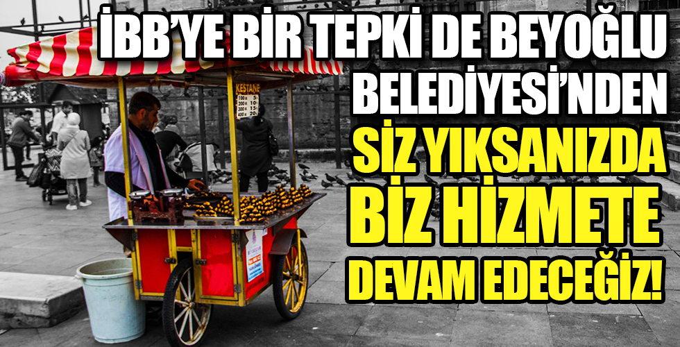 Beyoğlu Belediyesi’nden İBB’ye sert tepki