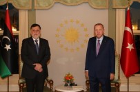 Cumhurbaşkanı Erdoğan, Libya Başbakanı Fayiz Es-Serrac'ı Kabul Etti
