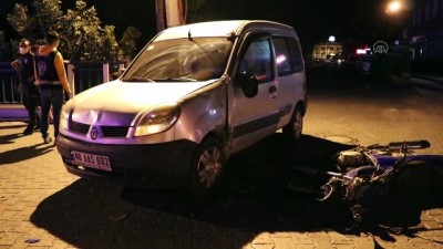 Muğla'da Hafif Ticari Araçla Çarpışan Motosikletin Sürücüsü Yaralandı