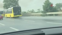 Arnavutköy'de Seyir Halindeki Otobüste Yangın