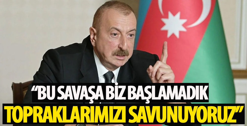 Azerbaycan Cumhurbaşkanı Aliyev'den flaş açıklamalar