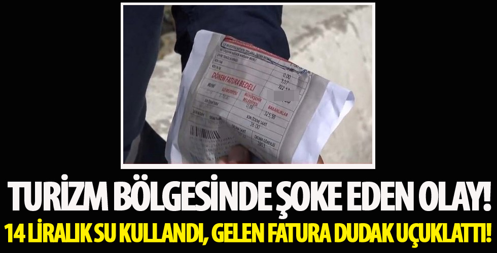 Turizm beldesinde fahiş fatura tepkisi!