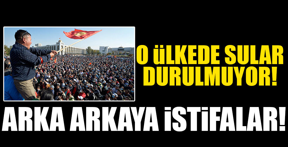 O ülkede peş peşe istifalar!