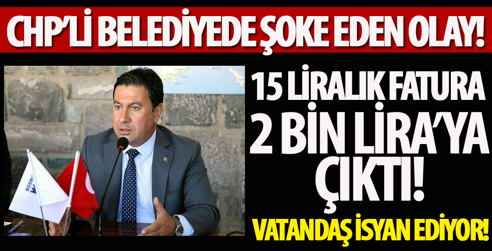 CHP'li Bodrum Belediyesi'ne vatandaşlardan 'yüksek su faturası' tepkisi!