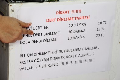 Dert Dinlemekten Bıkan Kadın Esnafın 'Dert Tarifesi'