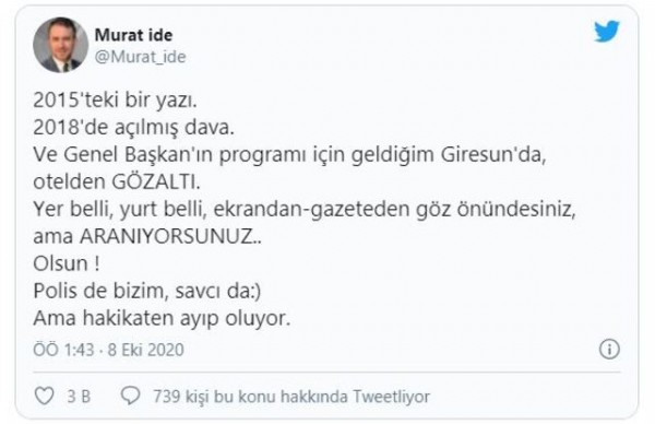 Meral Akşener'in basın danışmanı Murat İde gözaltına alındı