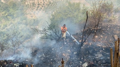 Samandağ'da Örtü Yangını Korkuttu