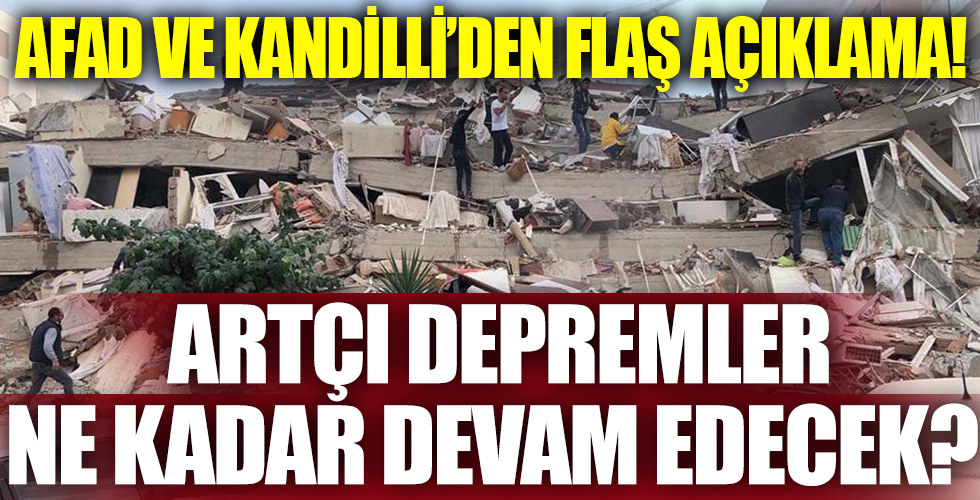 AFAD ve Kandilli'den kritik açıklama!