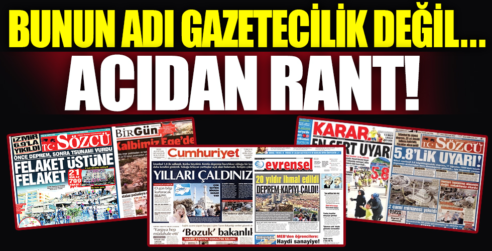 AK Partili il olunca ‘yönetemediniz’ CHP’li il olunca ‘doğal afet’