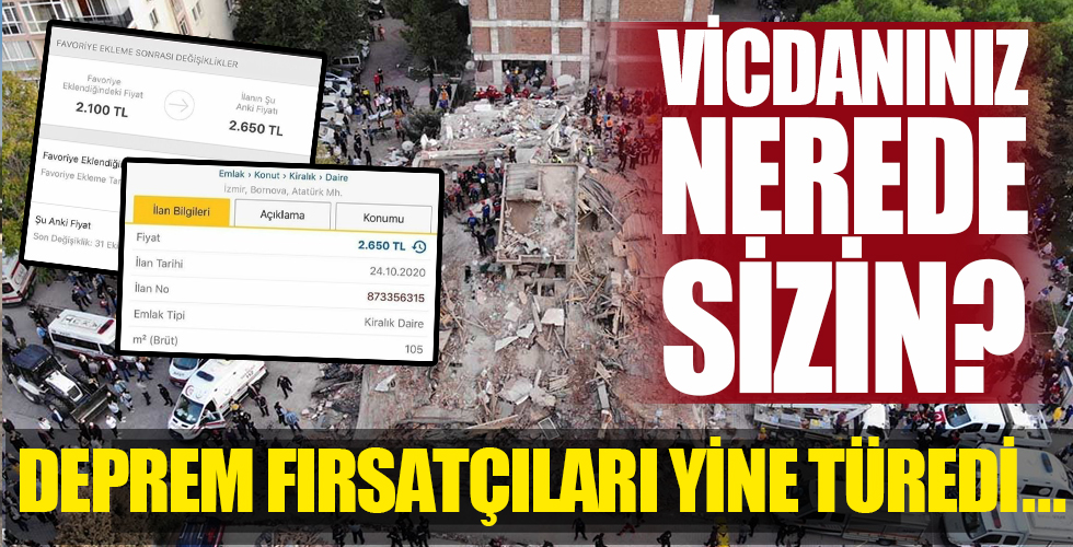 Deprem fırsatçıları hiç vakit kaybetmedi!