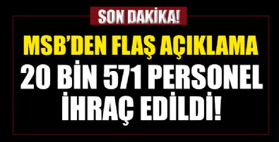 MSB'den kritik açıklama!