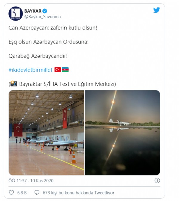 Uydu sistemli Bayraktar TB2 ilk kez görüntülendi