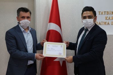 Emniyet Personeline Korona Virüs İle Mücadelede Başarı Belgesi