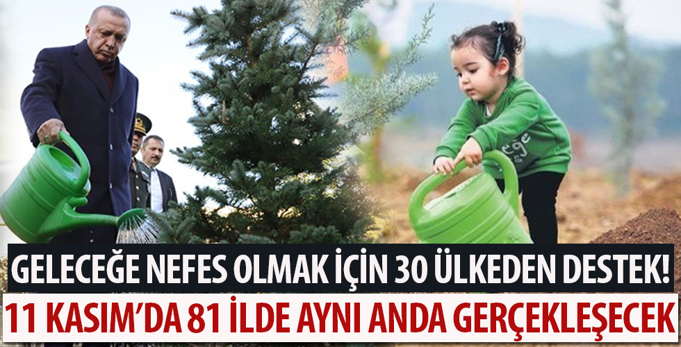 Geleceğe nefes olmak için 30 ülkeden destek! 11 Kasım'da 81 ilde aynı anda gerçekleşecek