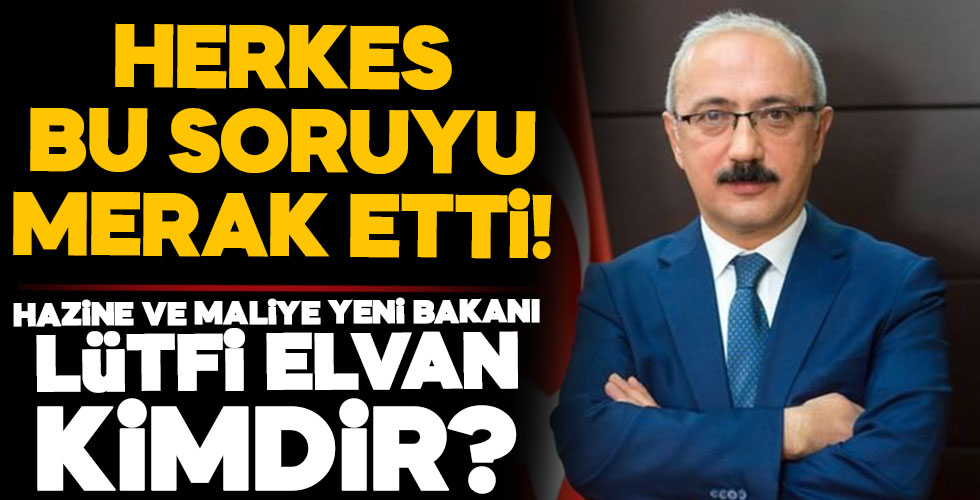 Hazine ve Maliye yeni Bakanı Lütfi Elvan kimdir?