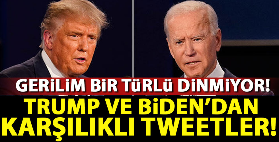 Trump ve Biden'dan karşılıklı tweetler!