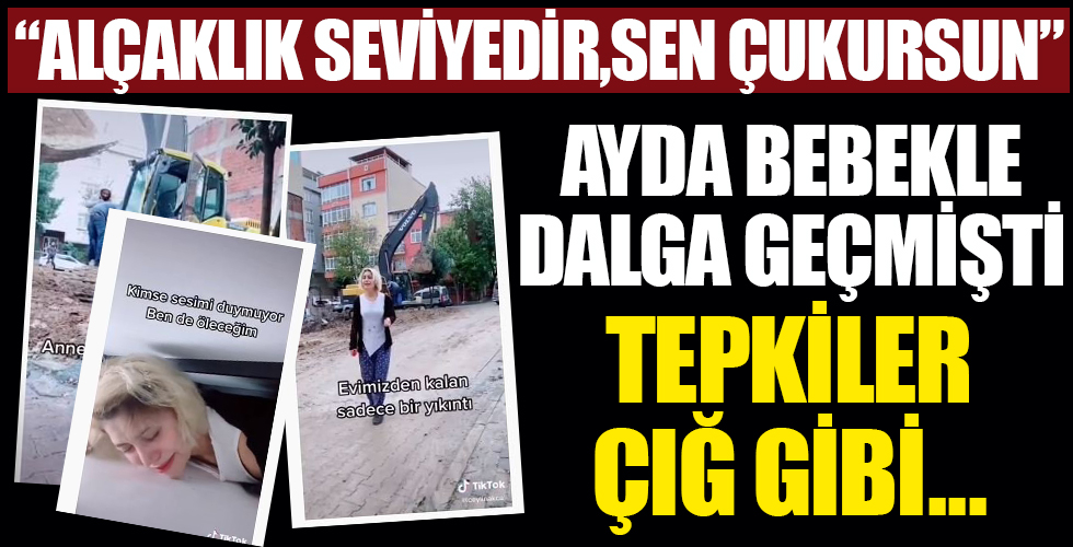 Izmir Deki Depremde Enkaz Altinda Kalan Ayda Bebek Ile Dalga Gecen Tiktokcu Ceylin Akcali Ya Tepki Yagiyor