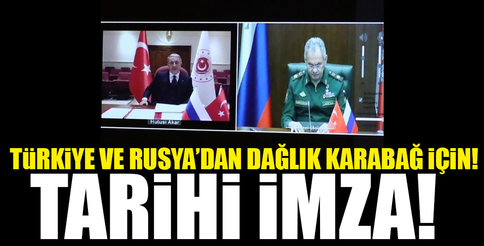 Türkiye ve Rusya'dan tarihi 'Dağlık Karabağ' imzası!