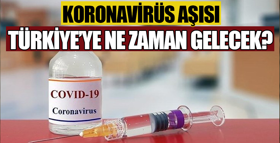 Corona virüs aşısı Türkiye'ye ne zaman gelecek?