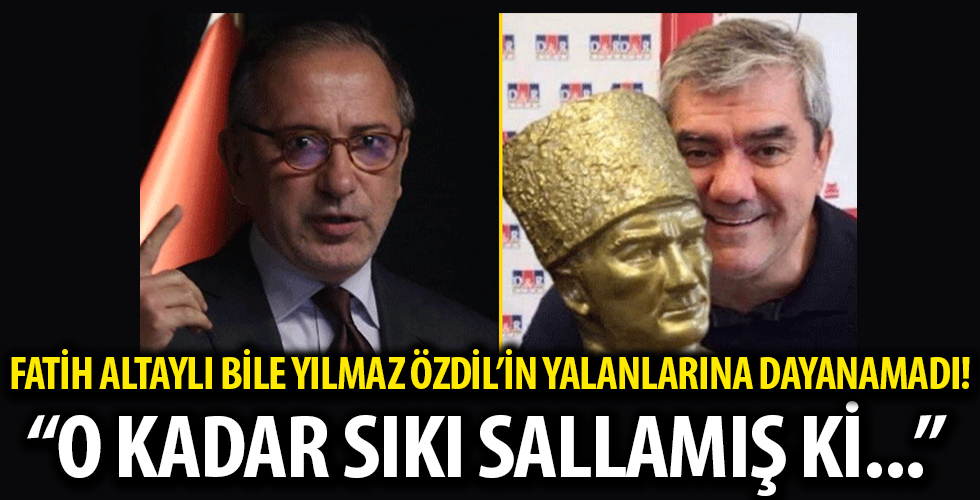 Fatih Altaylı bile Yılmaz Özdil’in palavralarına dayanamadı! “Palavra inandırıcı olsun diye o kadar sıkı sallamış ki…”