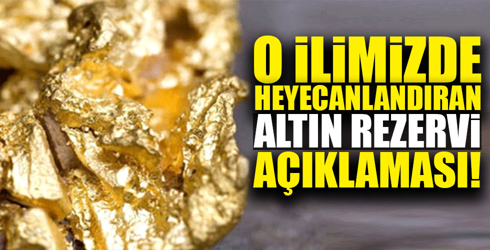 Türkiye'yi heyecanlandıran altın rezervi açıklaması