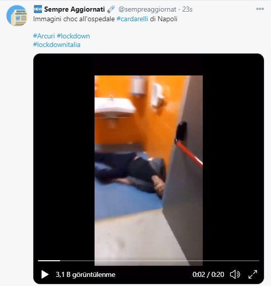 İtalya'dan korkunç görüntüler!