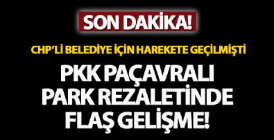 CHP'li belediyenin PKK paçavralı park rezaleti ile ilgili flaş gelişme